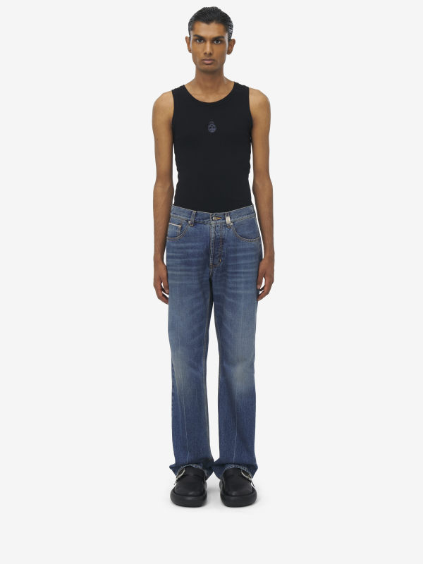 ALEXANDER MCQUEEN - Straight Leg Jeans - Item 814645QYAA94211